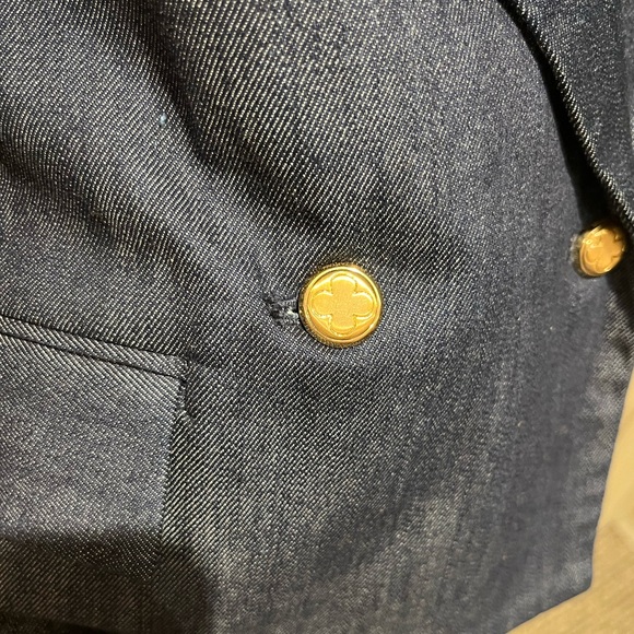 Pink Tartan Denim Blazer - Picture 4 of 4